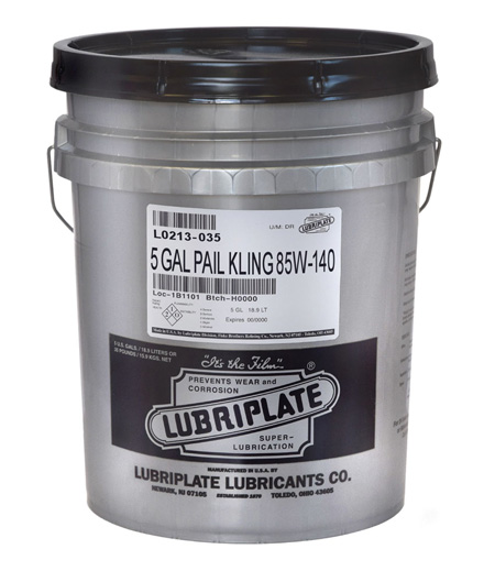 LUBRIPLATE KLING GEAR SAE 80W-140 L0213-035 (35 Lb Pail)